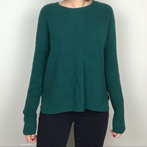 Hollister Sweaters - Hollister Green Knit Sweater